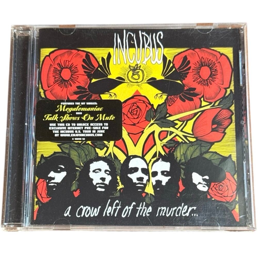 Incubus A Crow Left of the Murder CD (2004) Original Hype Sticker Megalomaniac